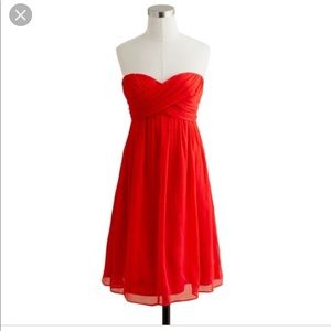J crew bridesmaid dress “taryn” in poppy